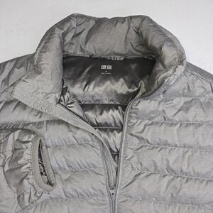 UNIQLO Women's Medium Gray Ultra Light Down Jacket Puffy Quilted -2011